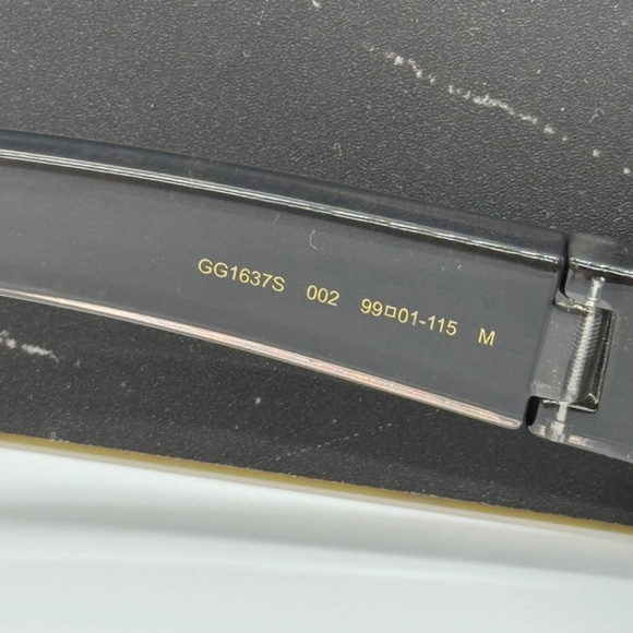 NEW GG1637S 002 GUCCI SHIELD WOMEN SUNGLASSES GREY GUCCI - Picture 9 of 12